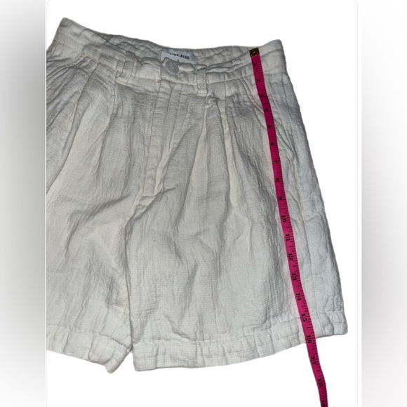 Anine Bing High Waist Cream Shorts - Picture 10 of 12